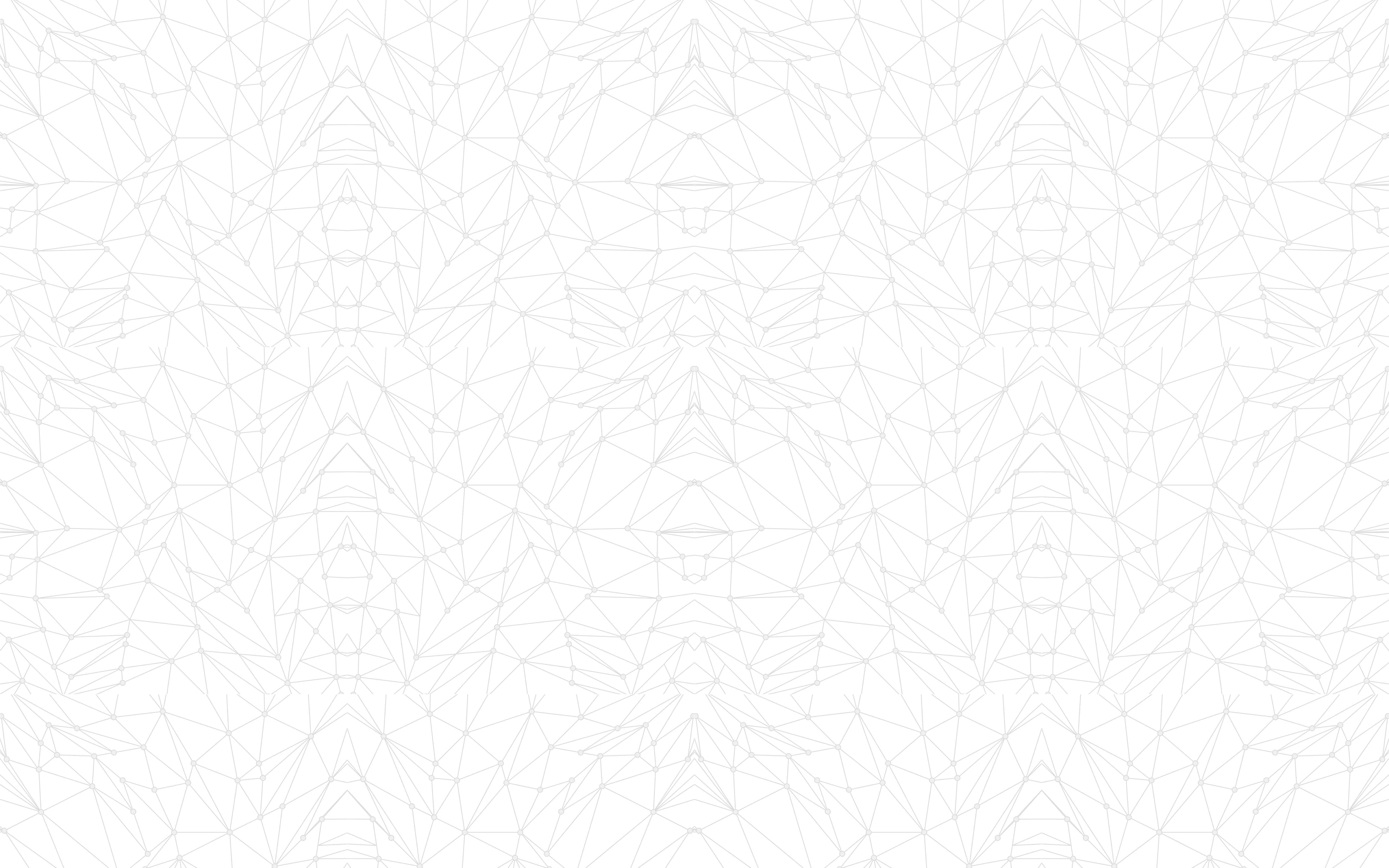 Seamless white geometric background with thin, light gray polygonal lines forming an abstract, symmetrical network pattern